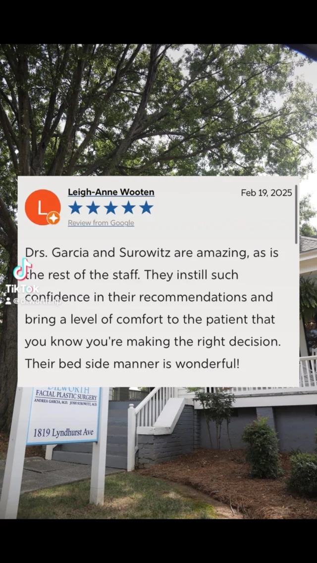 Nothing makes us happier than seeing our patients love their results! 💖 Hear firsthand how we help bring confidence to life. 

Ready for your own transformation? Let’s make it happen! ✨ 

#PatientLove #5stars #plasticsurgery